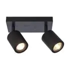 Good&Mojo Deckenleuchte Java Bambus Schwarz | Geeignet für 2x GU10 
