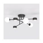 Emibig Plafonnier Holon Acier Noir | Convient pour 3x G9 - Max 8W, 3x GX53 - Max 12W
