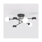 Emibig Plafonnier Holon Acier Noir | Convient pour 3x G9 - Max 8W, 3x GX53 - Max 12W